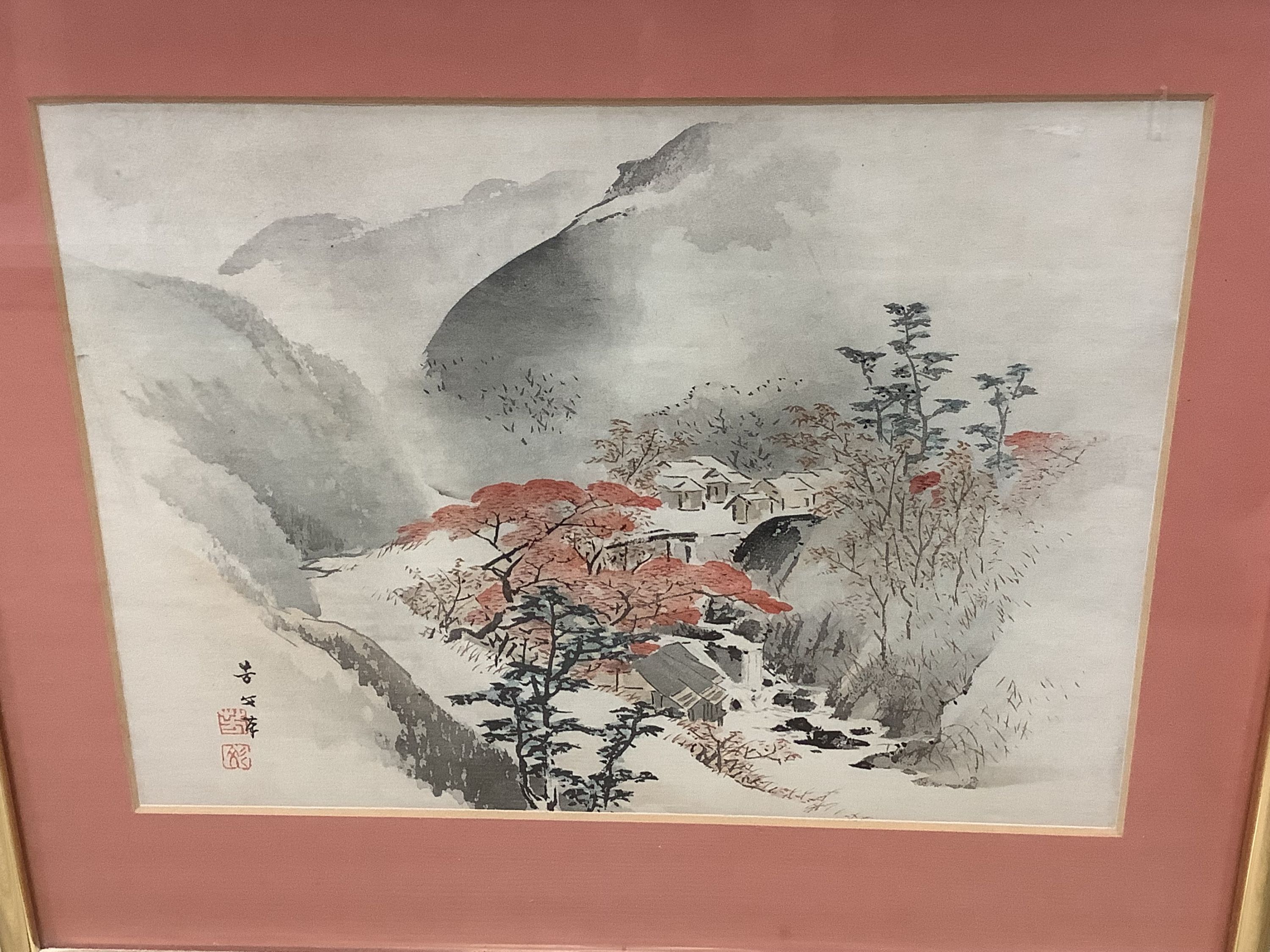 Six Japanese woodblock prints,